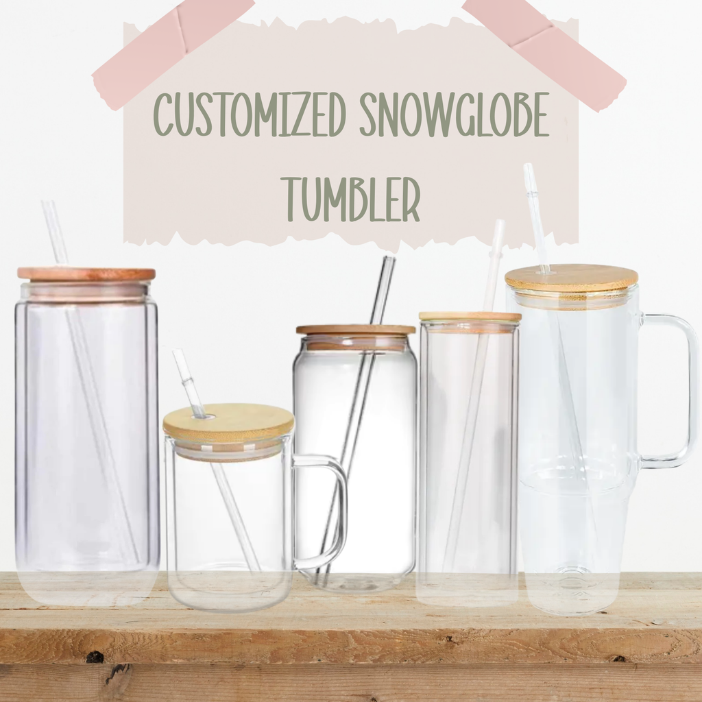 Custom Snowglobe Tumbler — Personalized Glitter Chaos Cup